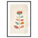 Poster Queen of Flowers - abstract plant created from colorful figures 129911 additionalThumb 15