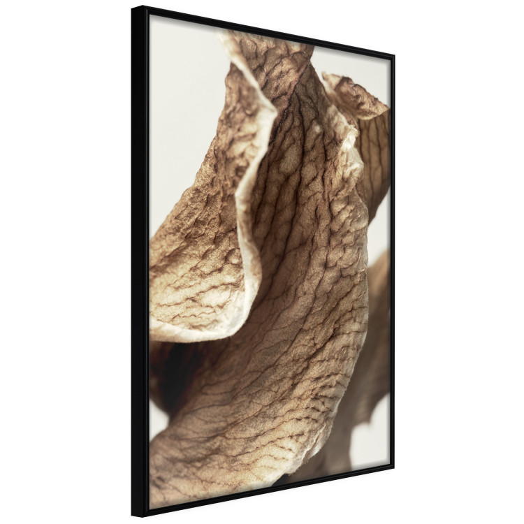 Wall Poster Wind Sculpture - abstract bronze leaves with distinct texture 130511 additionalImage 11