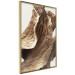 Wall Poster Wind Sculpture - abstract bronze leaves with distinct texture 130511 additionalThumb 12