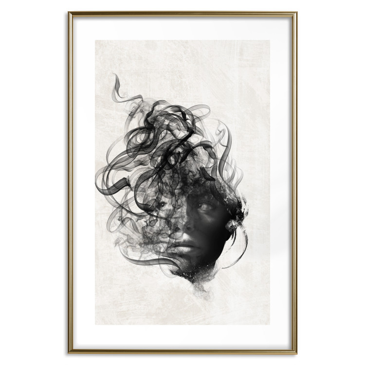Poster Scattered Thoughts - female face depicted in an abstract motif 131911 additionalImage 14