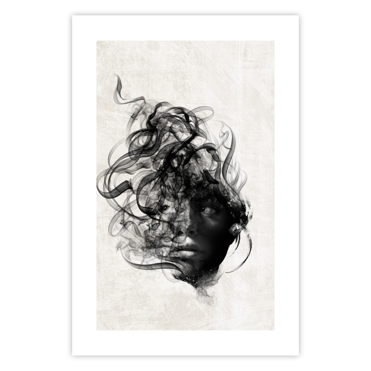 Poster Scattered Thoughts - female face depicted in an abstract motif 131911 additionalImage 19