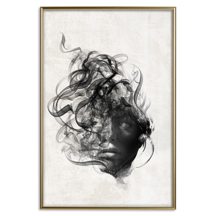 Poster Scattered Thoughts - female face depicted in an abstract motif 131911 additionalImage 17
