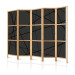 Room Separator Dark Crossroad II (5-piece) - black geometric abstraction 132611 additionalThumb 5