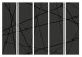 Room Separator Dark Crossroad II (5-piece) - black geometric abstraction 132611 additionalThumb 7
