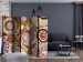 Room Divider Screen Moroccan Mosaic II (5-piece) - colorful ethnic pattern with stones 132911 additionalThumb 4