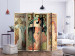 Room Divider Alphonse Mucha: Women II (5-piece) - colorful pattern with inscriptions 133311 additionalThumb 2