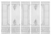 Folding Screen Palace Wall II (5-piece) - elegant gray background in ornaments 133411 additionalThumb 7