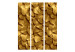 Folding Screen Golden Leaves - luxurious plant composition created from golden leaves 133811 additionalThumb 3