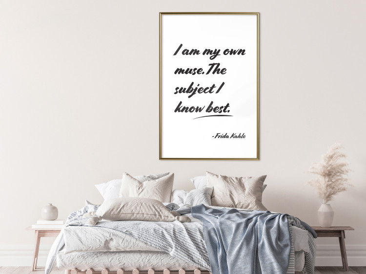 Poster Be Your Muse - black English quotes on a white background 134211 additionalImage 5