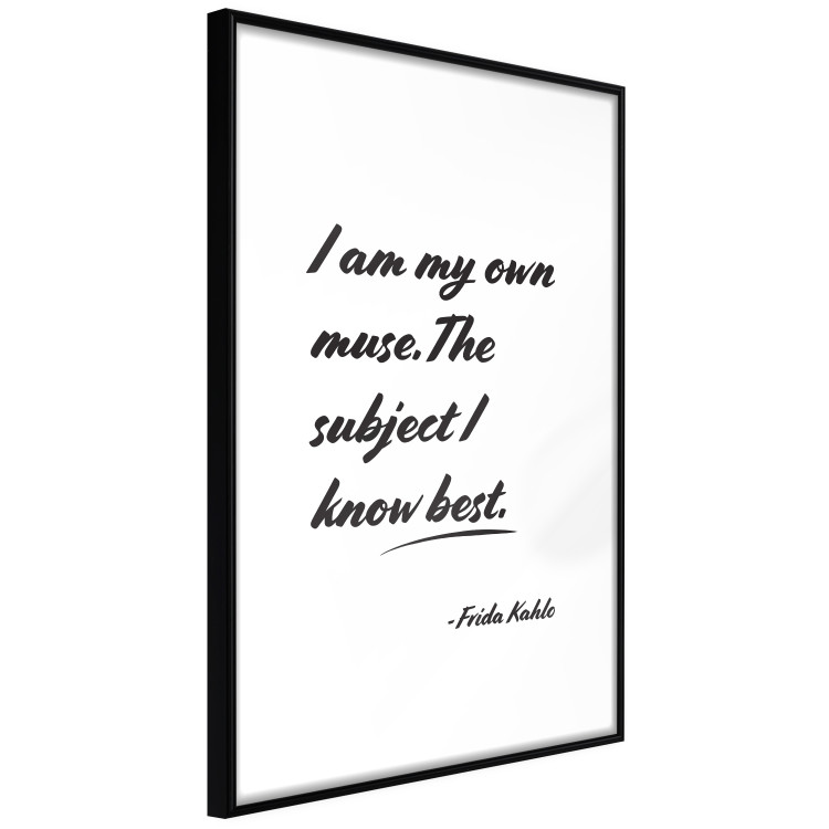 Poster Be Your Muse - black English quotes on a white background 134211 additionalImage 6