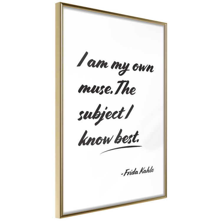 Poster Be Your Muse - black English quotes on a white background 134211 additionalImage 12