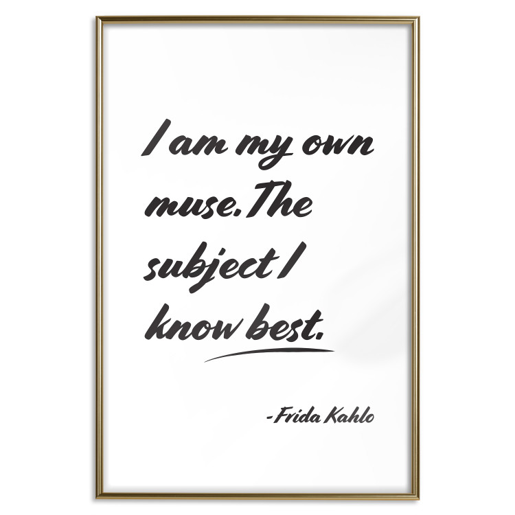 Poster Be Your Muse - black English quotes on a white background 134211 additionalImage 16