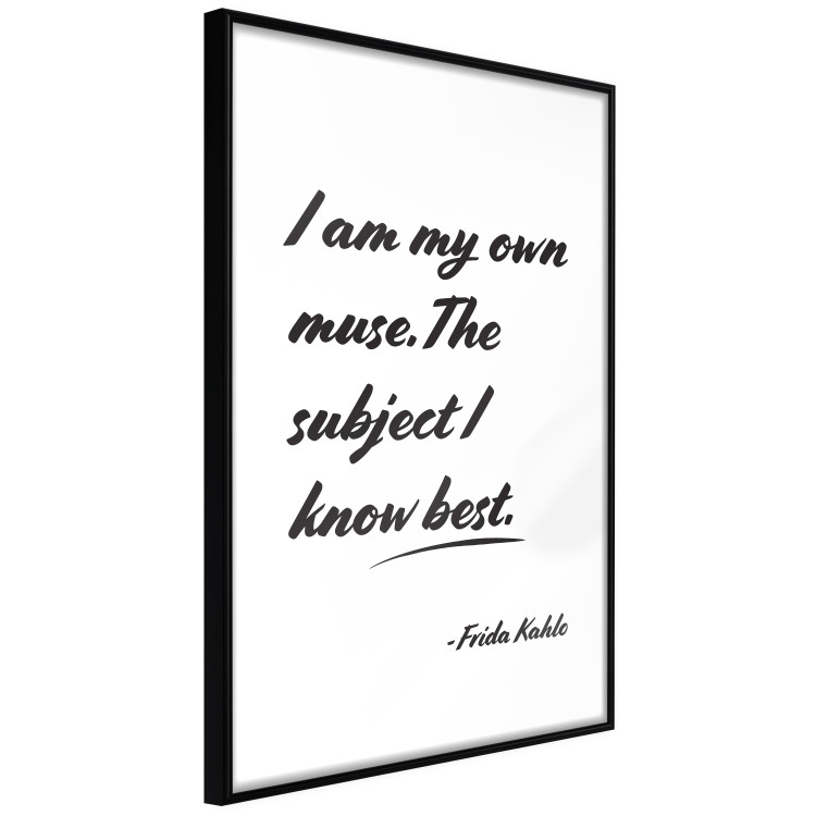 Poster Be Your Muse - black English quotes on a white background 134211 additionalImage 11