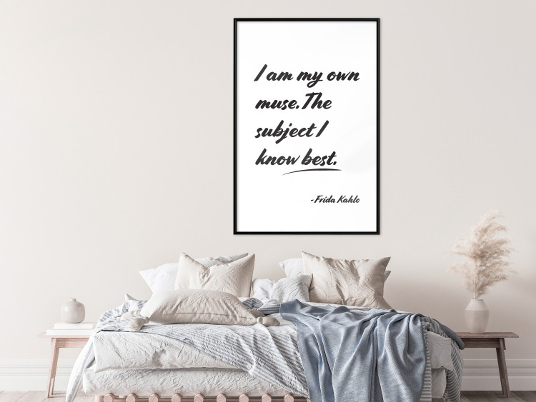 Poster Be Your Muse - black English quotes on a white background 134211 additionalImage 4