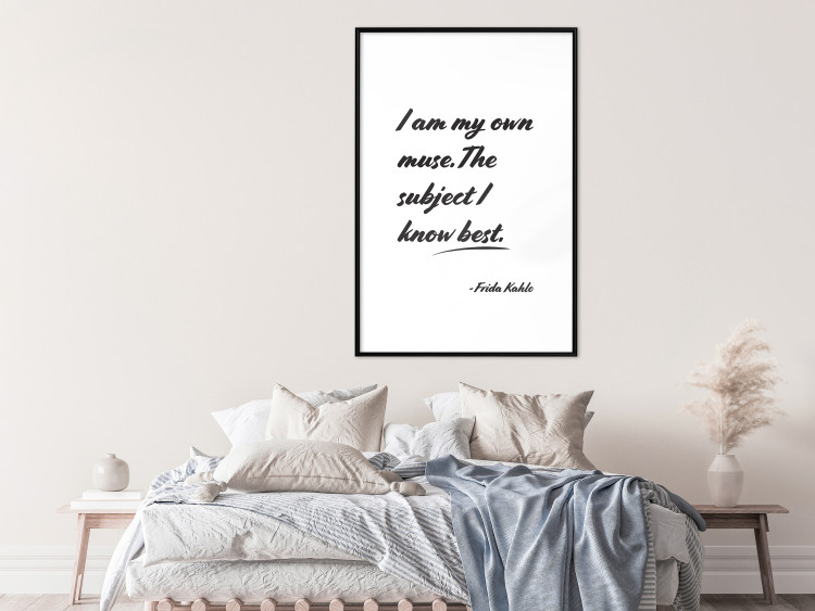 Poster Be Your Muse - black English quotes on a white background 134211 additionalImage 18