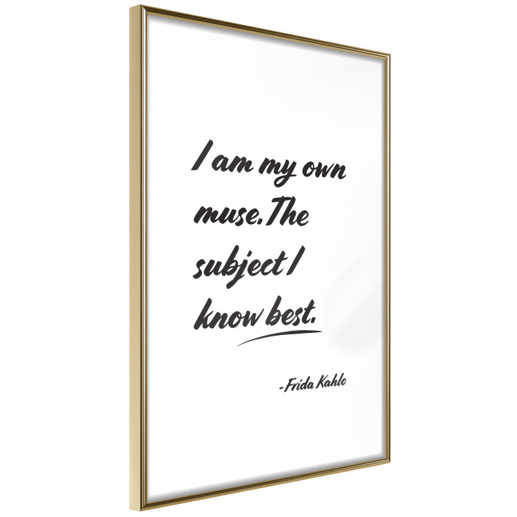 Poster Be Your Muse - black English quotes on a white background 134211 additionalImage 9