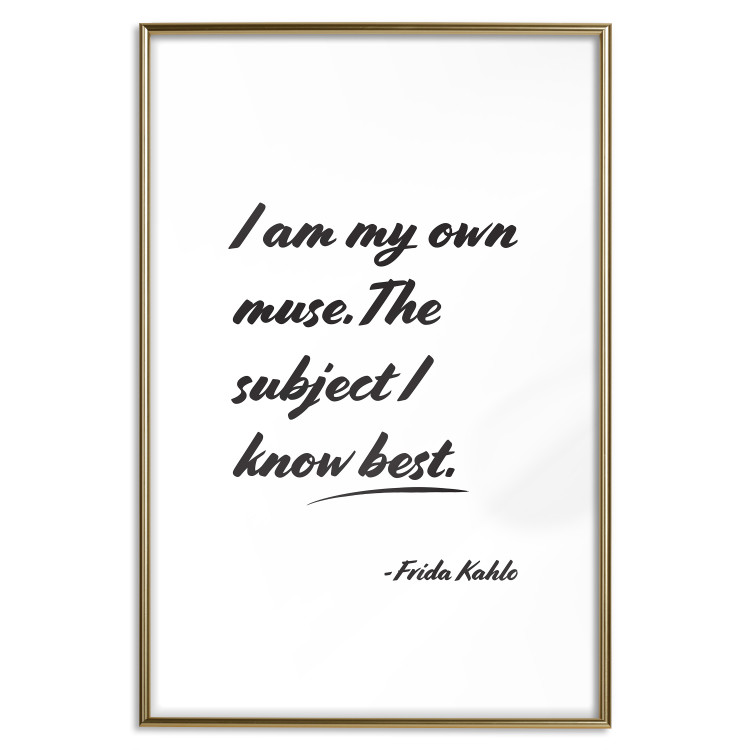 Poster Be Your Muse - black English quotes on a white background 134211 additionalImage 26