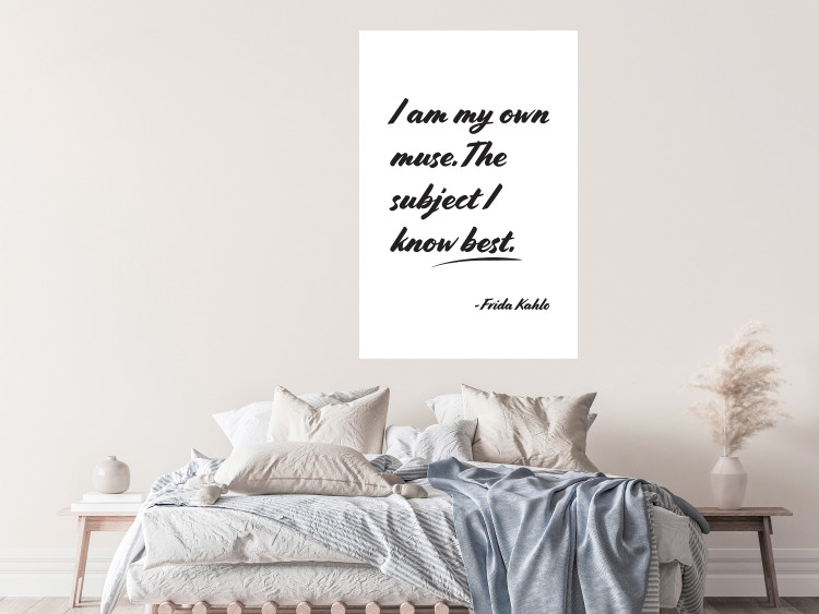 Poster Be Your Muse - black English quotes on a white background 134211 additionalImage 4
