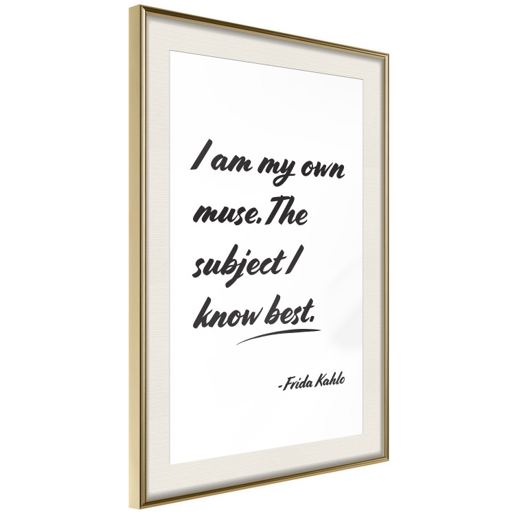 Poster Be Your Muse - black English quotes on a white background 134211 additionalImage 3