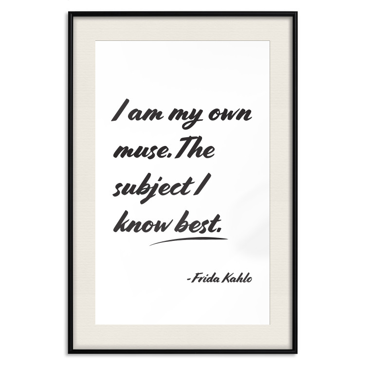 Poster Be Your Muse - black English quotes on a white background 134211 additionalImage 24