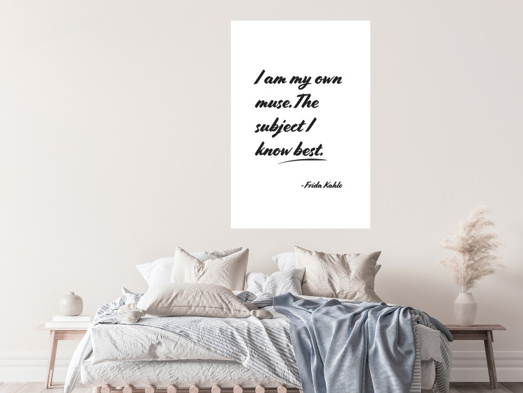 Poster Be Your Muse - black English quotes on a white background 134211 additionalImage 3