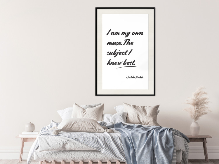Poster Be Your Muse - black English quotes on a white background 134211 additionalImage 23