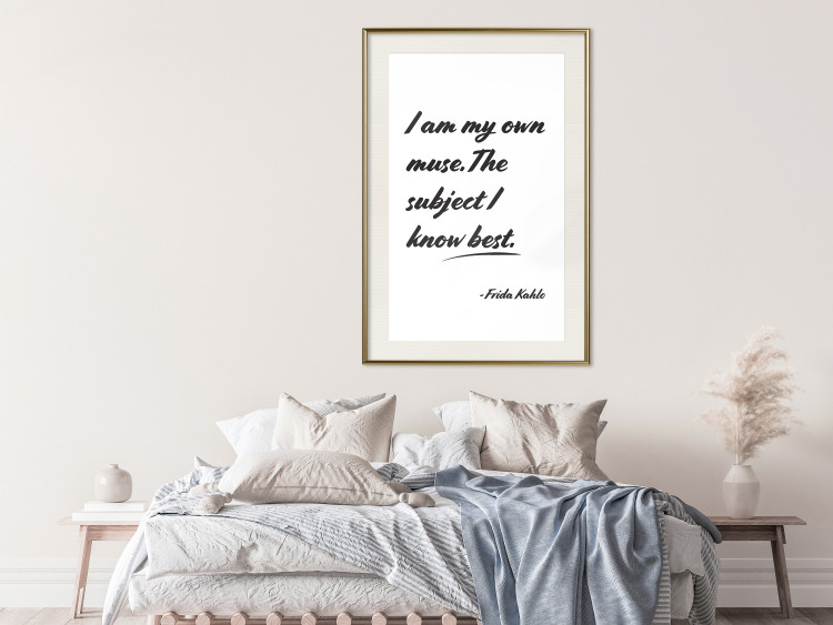 Poster Be Your Muse - black English quotes on a white background 134211 additionalImage 22