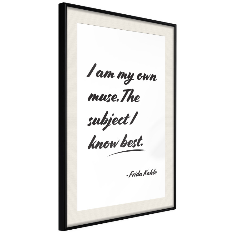 Poster Be Your Muse - black English quotes on a white background 134211 additionalImage 2