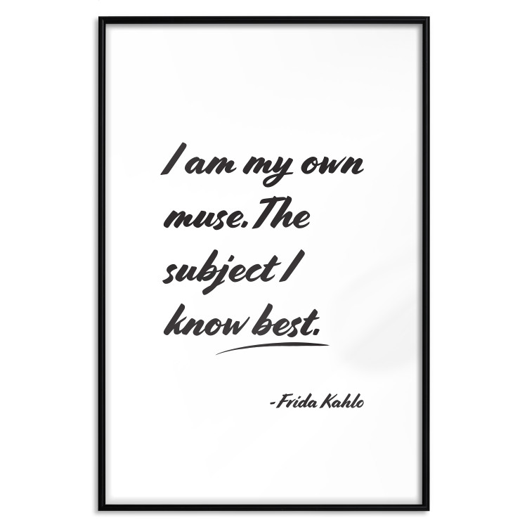 Poster Be Your Muse - black English quotes on a white background 134211 additionalImage 20