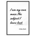 Poster Be Your Muse - black English quotes on a white background 134211 additionalThumb 17