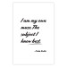 Poster Be Your Muse - black English quotes on a white background 134211 additionalThumb 18