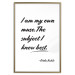 Poster Be Your Muse - black English quotes on a white background 134211 additionalThumb 16