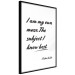 Poster Be Your Muse - black English quotes on a white background 134211 additionalThumb 13