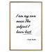 Poster Be Your Muse - black English quotes on a white background 134211 additionalThumb 19