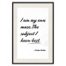 Poster Be Your Muse - black English quotes on a white background 134211 additionalThumb 24
