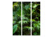 Room Divider Sunny Jungle (3-piece) - green leaves of tropical plants 134311 additionalThumb 3