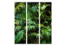 Room Divider Sunny Jungle (3-piece) - green leaves of tropical plants 134311 additionalThumb 7
