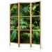 Room Divider Sunny Jungle (3-piece) - green leaves of tropical plants 134311 additionalThumb 5
