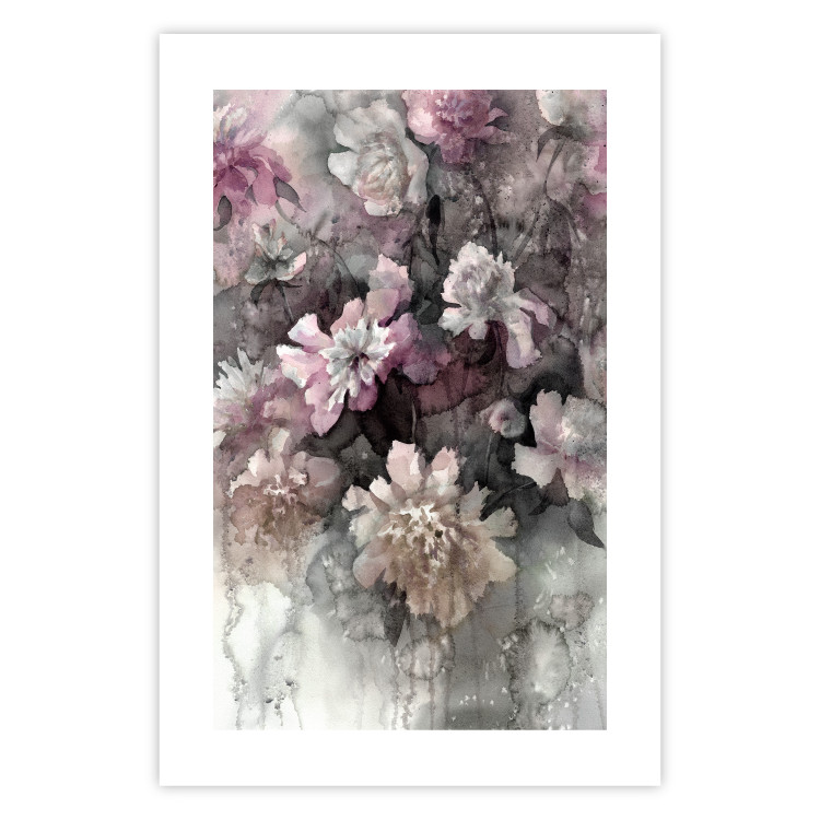Wall Poster Tinted Feeling - floral composition of flowers in a watercolor motif 134811 additionalImage 25