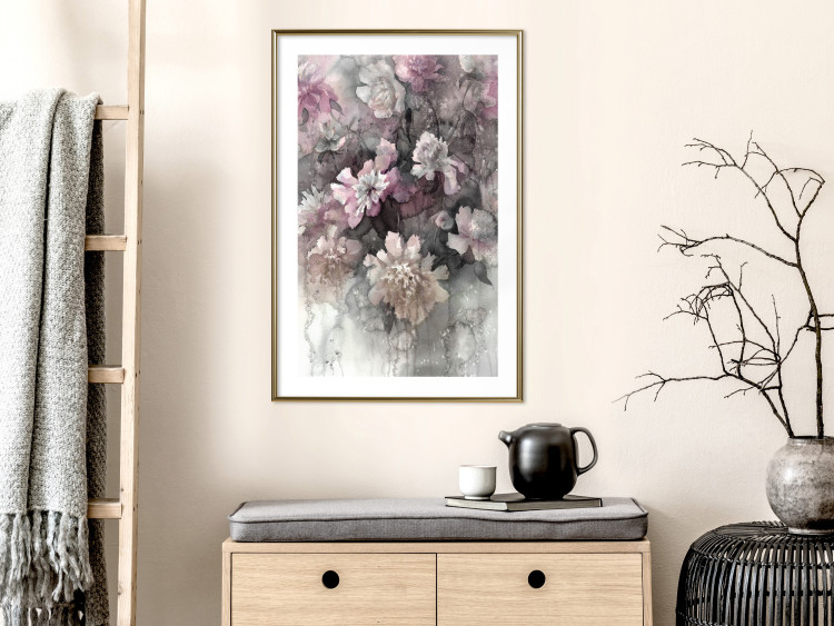 Wall Poster Tinted Feeling - floral composition of flowers in a watercolor motif 134811 additionalImage 15