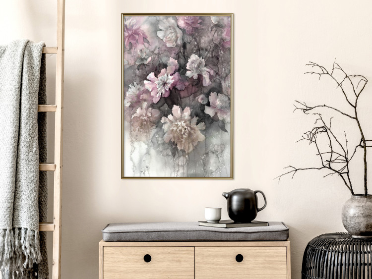 Wall Poster Tinted Feeling - floral composition of flowers in a watercolor motif 134811 additionalImage 10