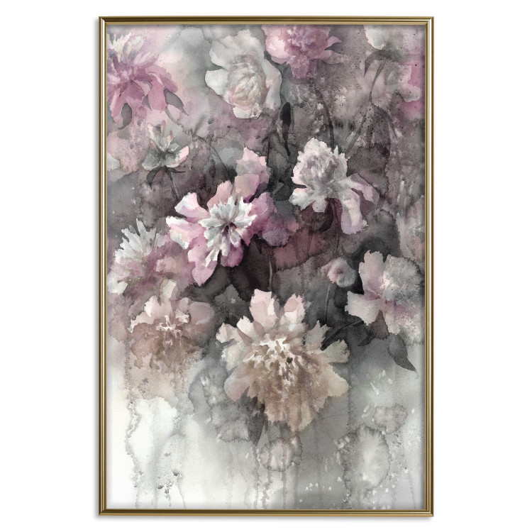 Wall Poster Tinted Feeling - floral composition of flowers in a watercolor motif 134811 additionalImage 21