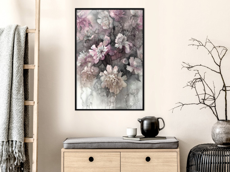 Wall Poster Tinted Feeling - floral composition of flowers in a watercolor motif 134811 additionalImage 9