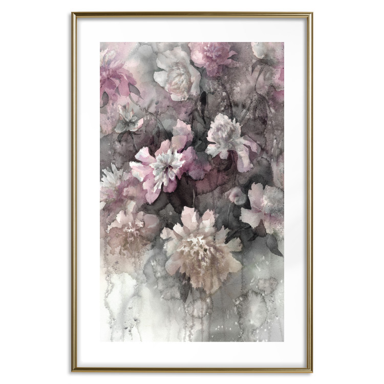 Wall Poster Tinted Feeling - floral composition of flowers in a watercolor motif 134811 additionalImage 16