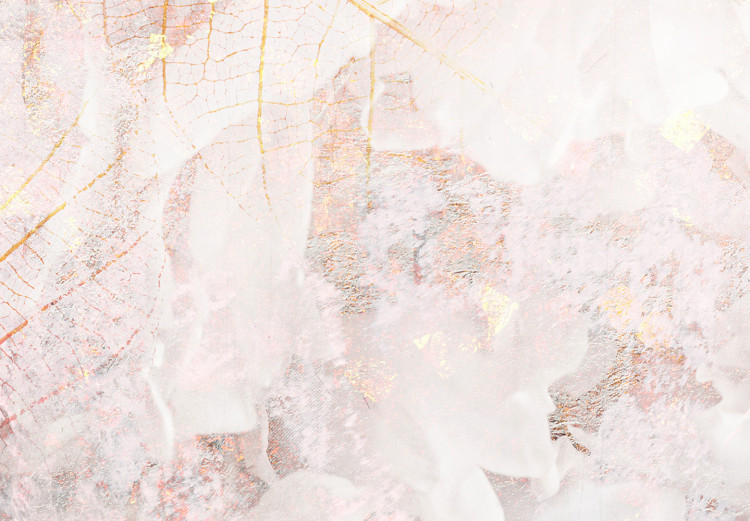 Canvas Print Creamy fog - Abstraction with blurry pink and white with gold elements 135111 additionalImage 5