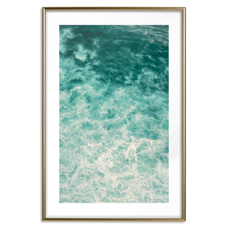 Wall Poster Joyful Dance - seascape of turquoise water with gentle waves 135311 additionalImage 27