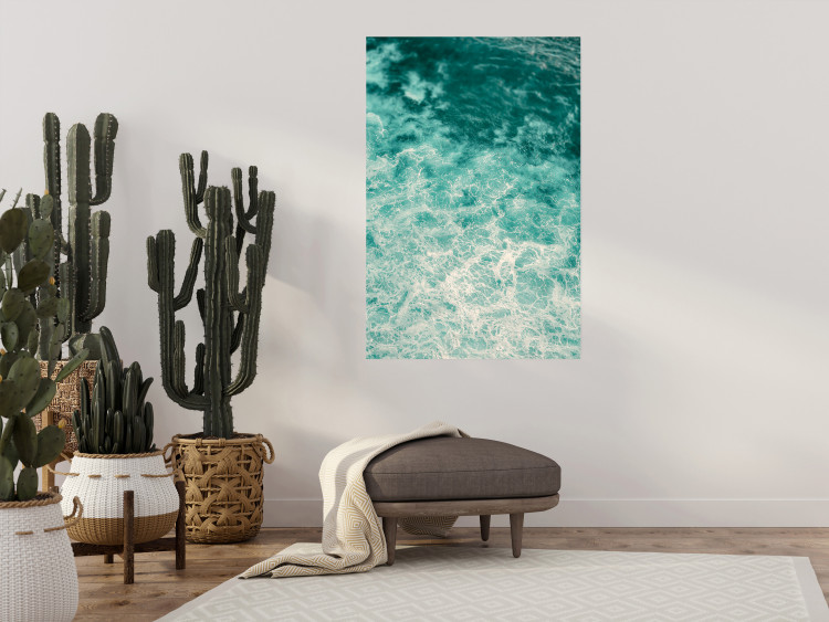 Wall Poster Joyful Dance - seascape of turquoise water with gentle waves 135311 additionalImage 12