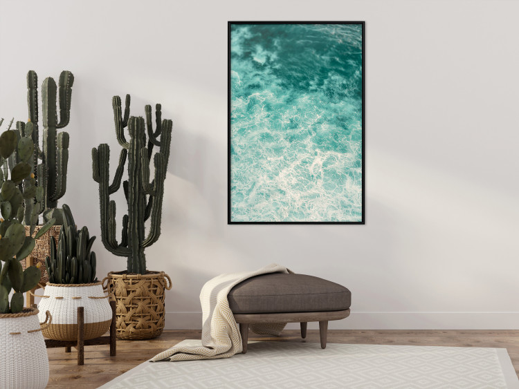 Wall Poster Joyful Dance - seascape of turquoise water with gentle waves 135311 additionalImage 16