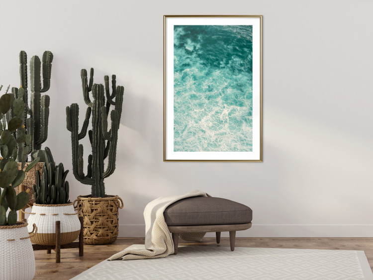 Wall Poster Joyful Dance - seascape of turquoise water with gentle waves 135311 additionalImage 15