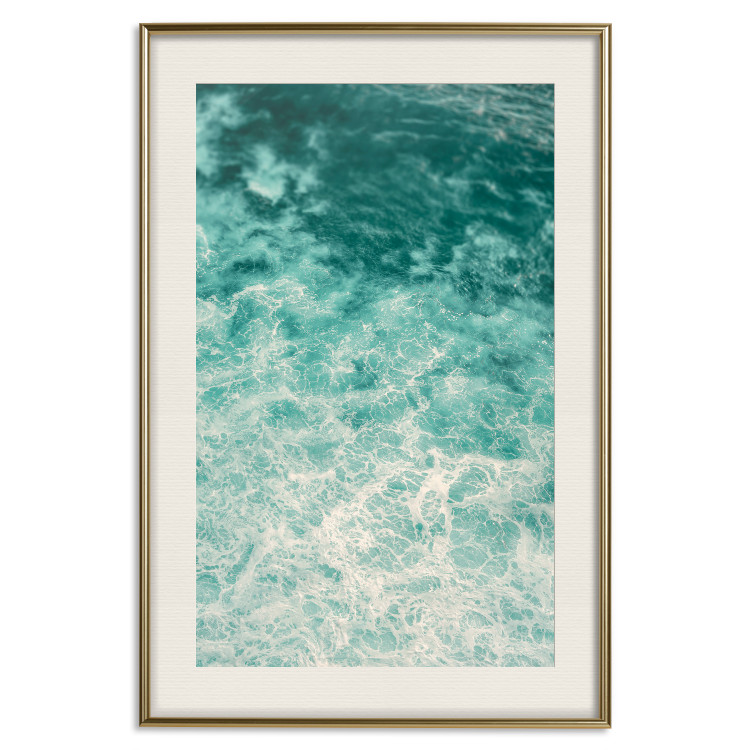 Wall Poster Joyful Dance - seascape of turquoise water with gentle waves 135311 additionalImage 22